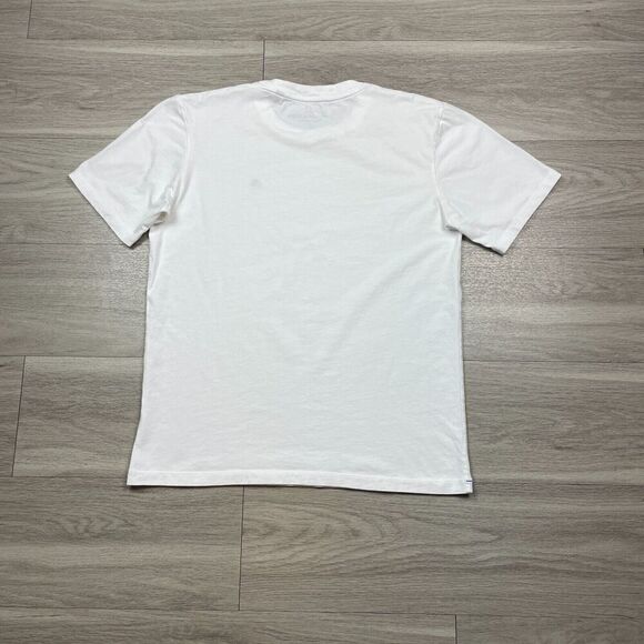 Scotch Soda Shirt Mens Medium White Short Sleeve Basic Logo Regular Fit - Picture 5 of 9